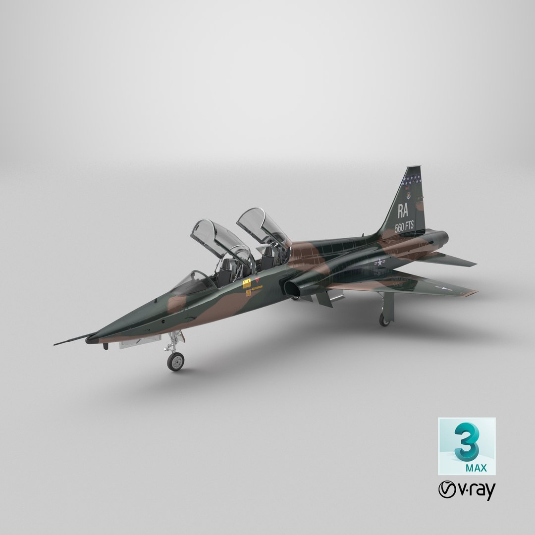 3D Military T-38 Talon Jet Trainer Camo https://p.turbosquid.com/ts-thumb/m7/6EHSrB/vs/stemcell_max_vray_render/png/1713173896/1920x1080/fit_q87/d0e1b850874464c51caa1c33291c75cefc93e17a/stemcell_max_vray_render.jpg
