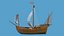 pinta 1492 ship 3D model