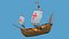pinta 1492 ship 3D model