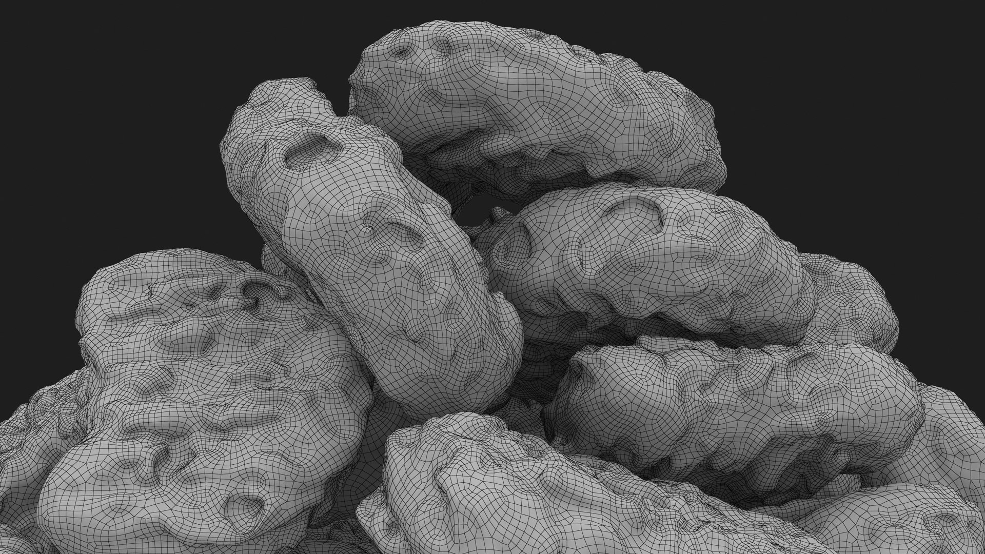 3D Model Chicken Nuggets Pile - TurboSquid 2189911