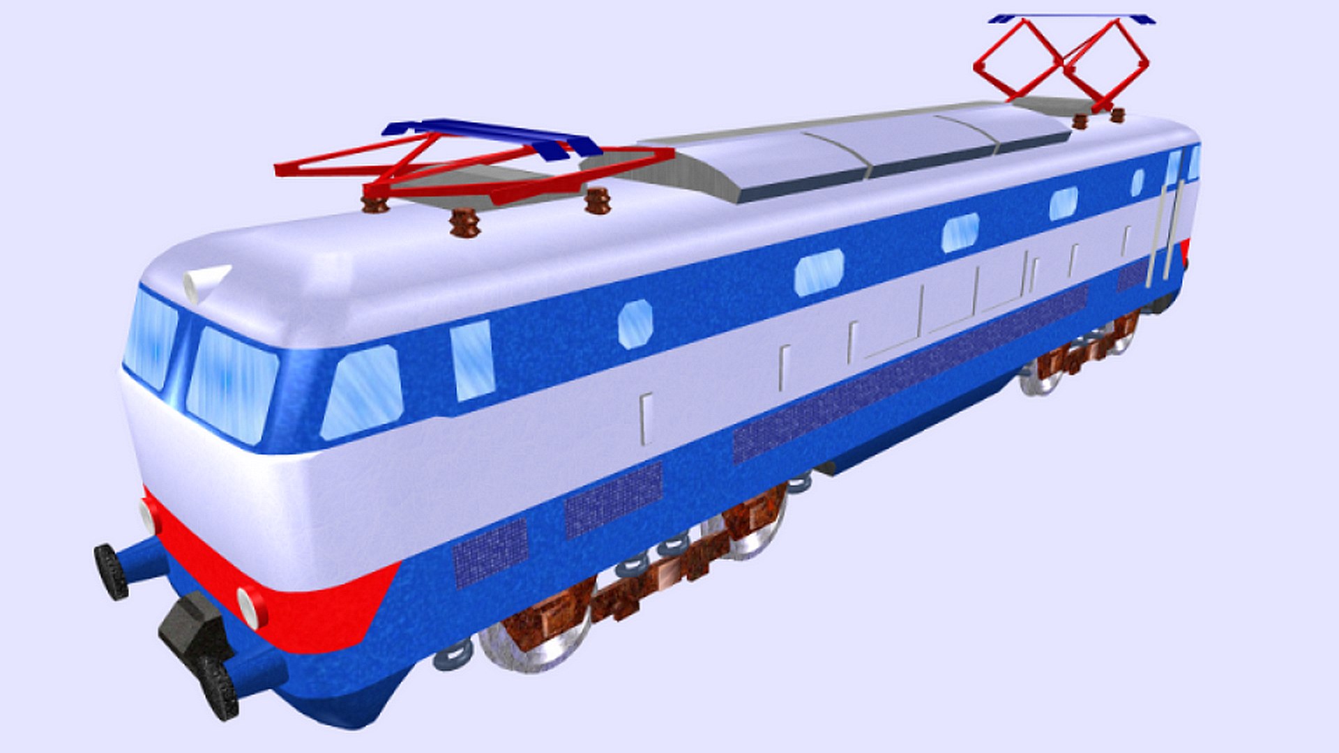 3D Electric Locomotive E444 Model - TurboSquid 1736793