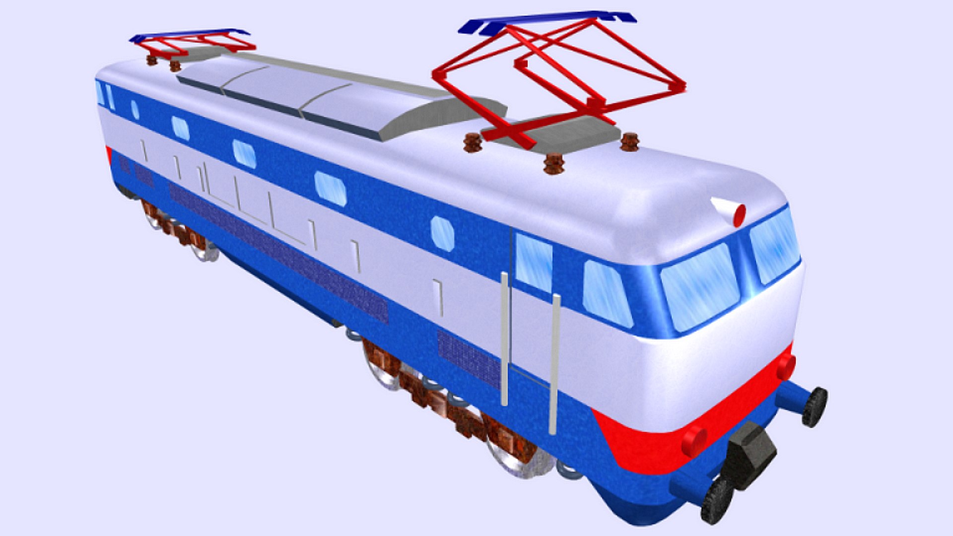 3D Electric Locomotive E444 Model - TurboSquid 1736793