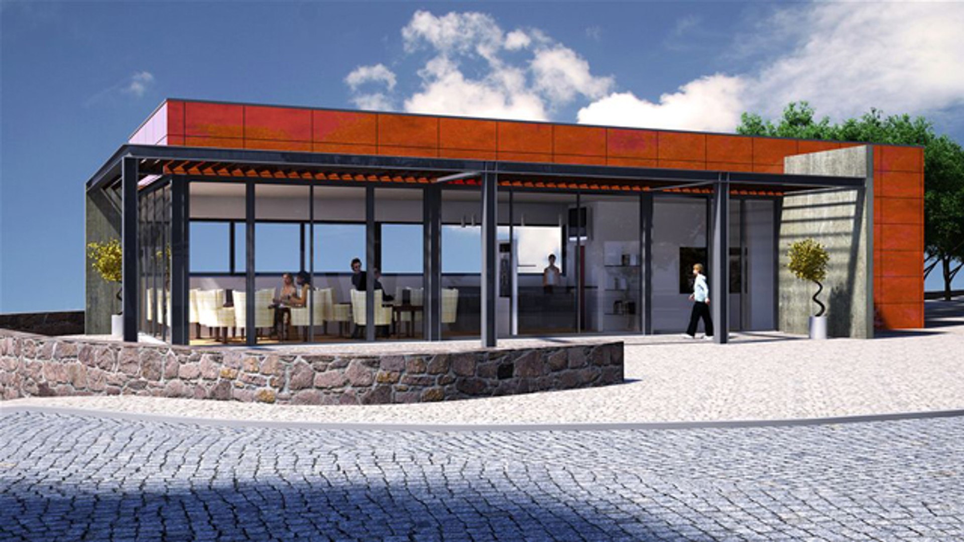 Exterior Scene Setup 3d Model