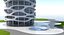 Edifício Futurista de Ficção Científica