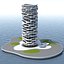 Edifício Futurista de Ficção Científica