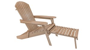 3D Adirondack Outdoor Armchair model