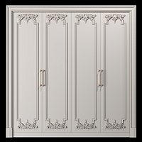 blk wood classical wardrobe art 0034