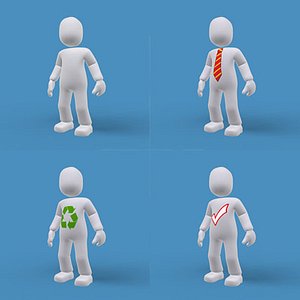 3D People Square Models - Browse & Download Formats - TurboSquid