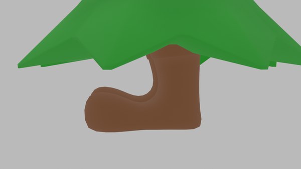 3D Tree With Boots model - TurboSquid 1745525