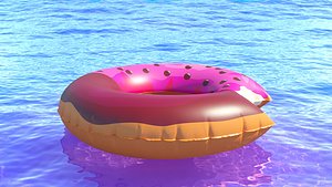 3D Swim ring donut 05