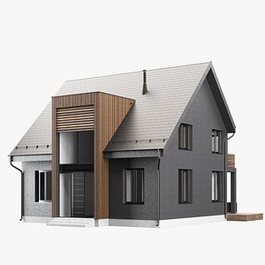 3D Modern house 05 model