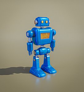 Damaged Robot - Game Ready - Lowpoly 3D model 3D model
