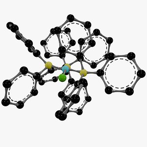 3D Wilkinsons Catalyst Molecule