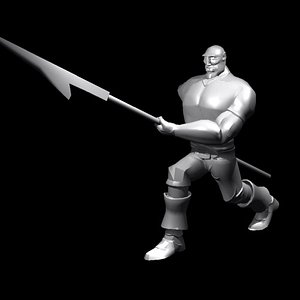 whaler harpoon 3d model