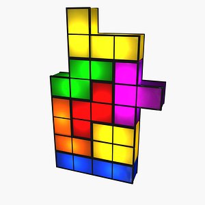 tetris lamp 3d model