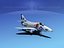 skyhawk douglas a-4 a-4d 3d max