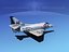 skyhawk douglas a-4 a-4d 3d max