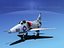 skyhawk douglas a-4 a-4d 3d max