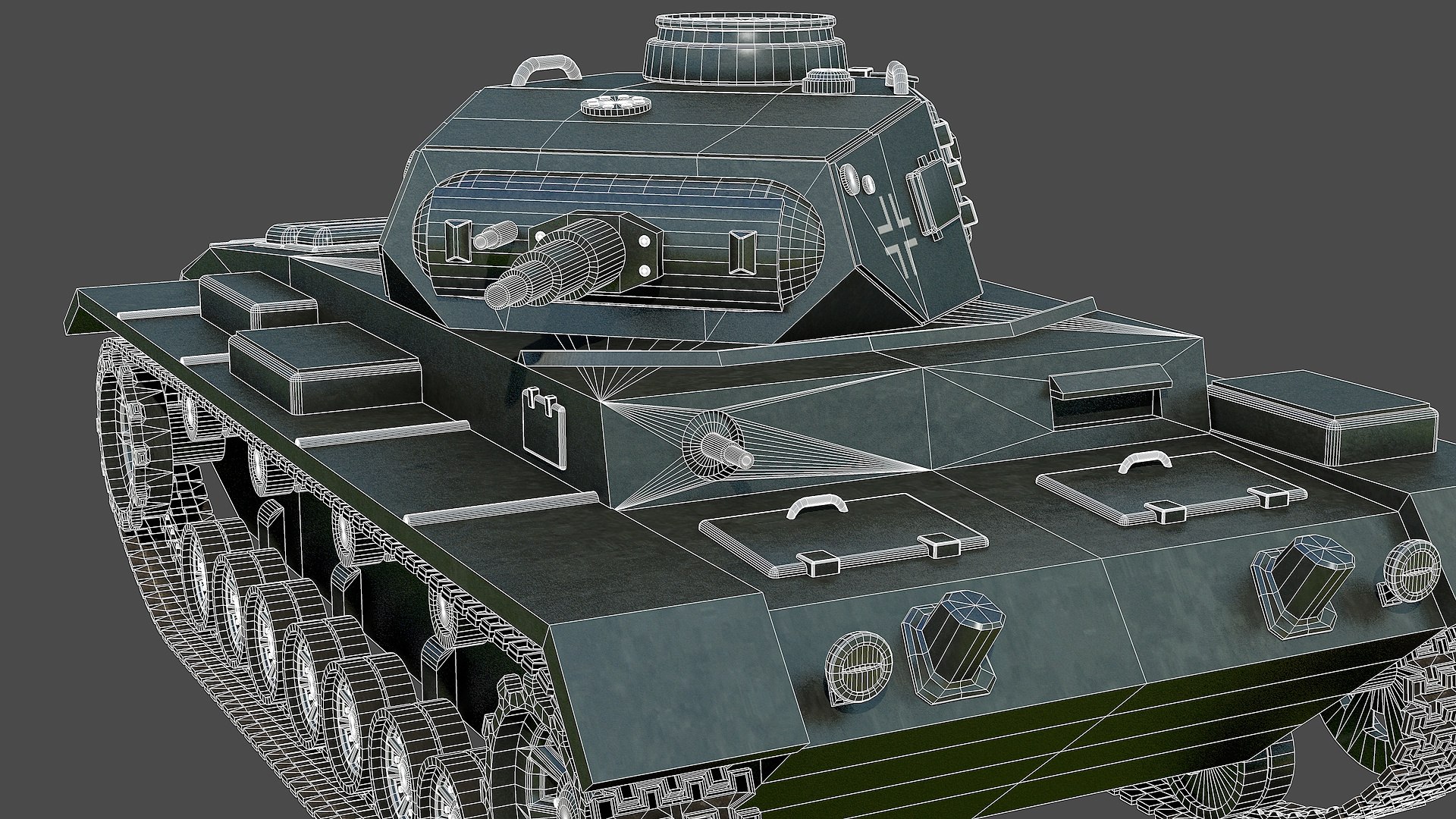 3D German Panzer 3 Tank Model - TurboSquid 2423875