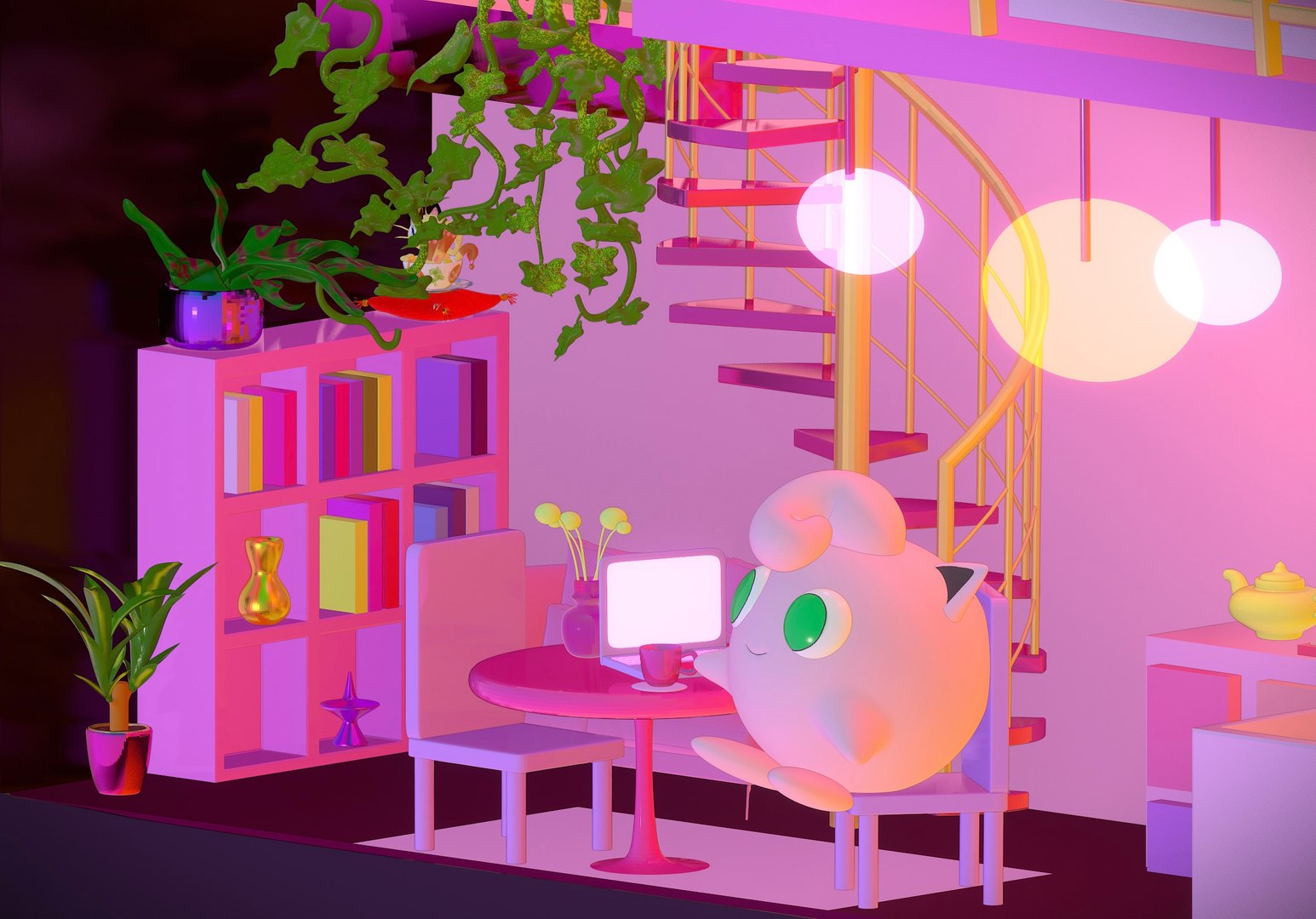 3D Pokemon Rondoudou - TurboSquid 2061520