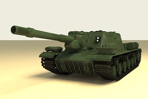 isu-152 russian tank 3D model