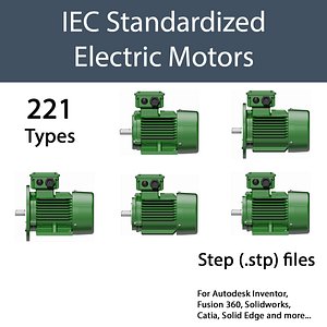 THREE PHASE ELECTRIC MOTORS IEC STANDARD - STEP