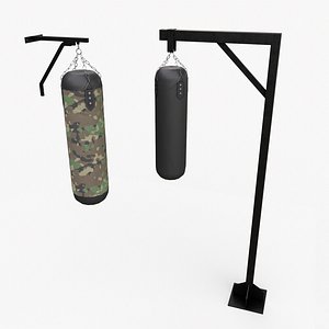 PBR Gym Punching Bag 3D model