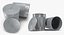 Garbage Truck and Cans Collection