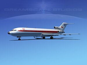 3d airline boeing 727 727-200