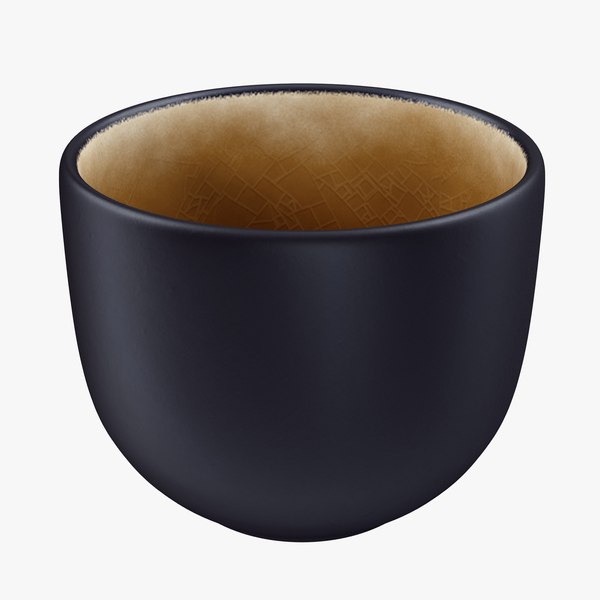 3D japanese black cup model - TurboSquid 1268956