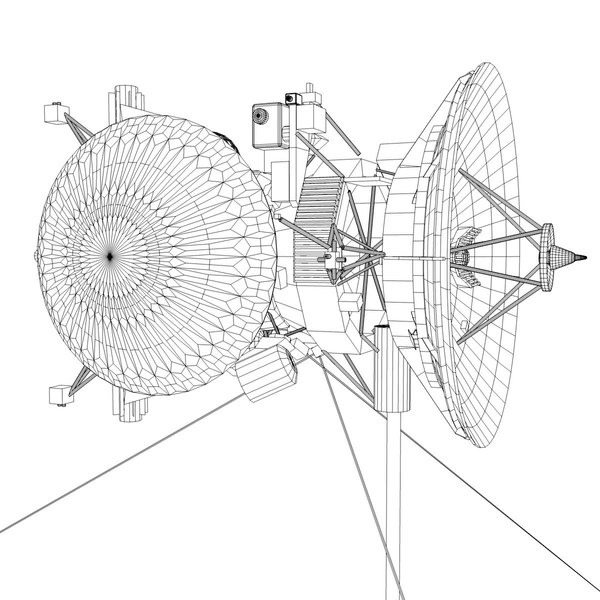 3d cassini-huygens spacecraft huygens