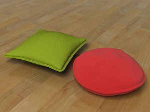 pillows cushions 3d model