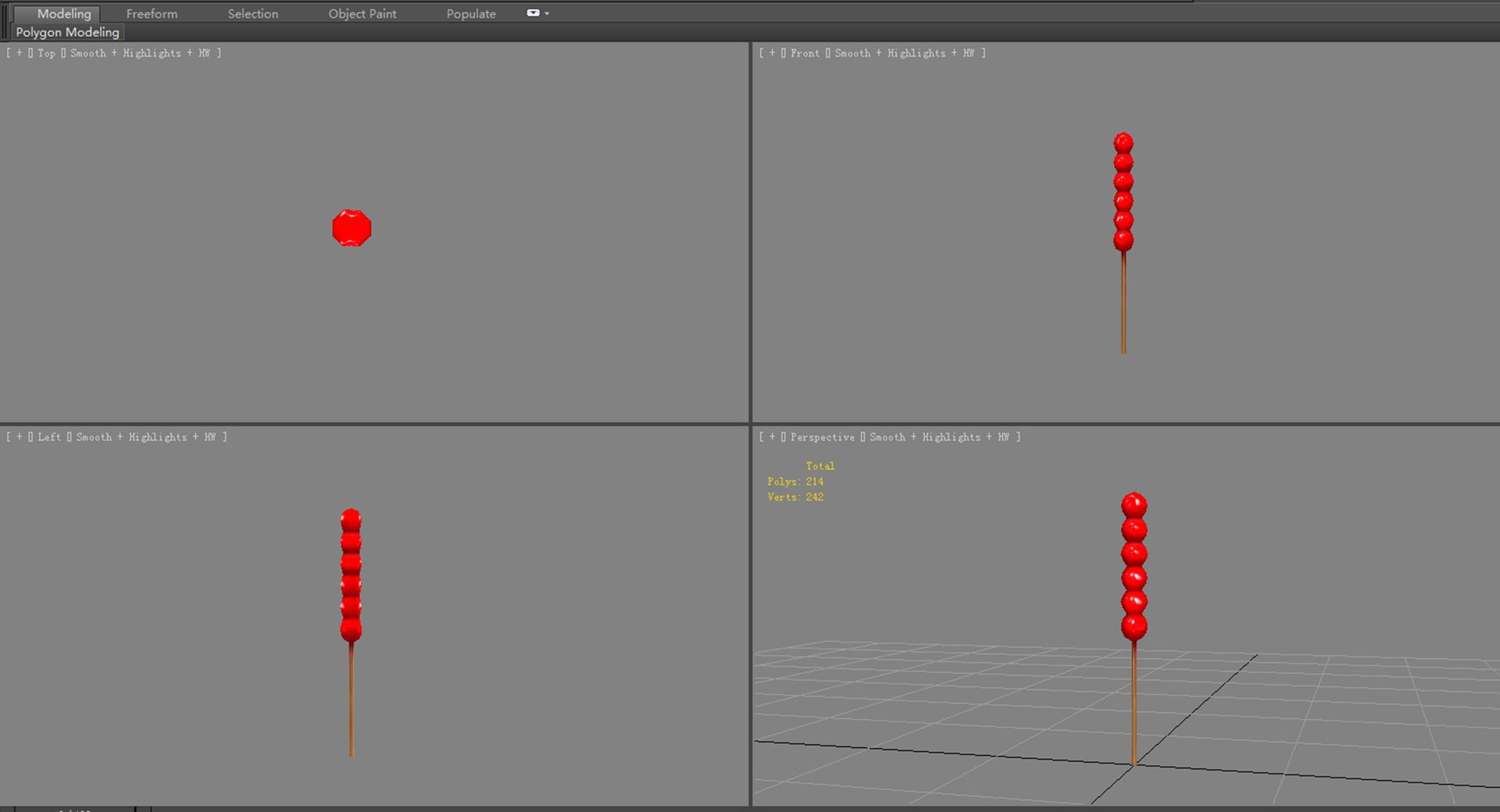 3D Cartoon Candied Haws Model - TurboSquid 1936295