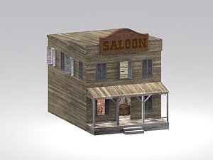wild west saloon 3d max