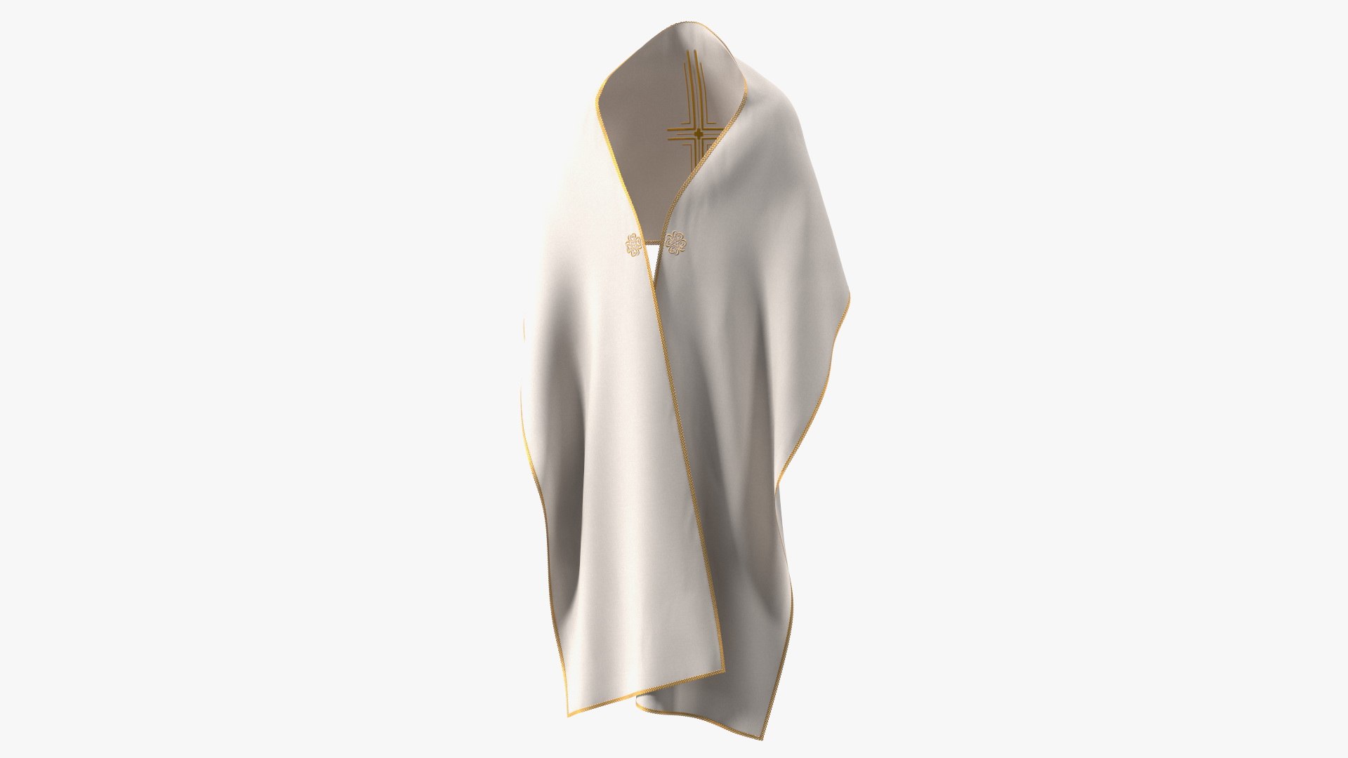 Humeral Veil with Clasp 3D model preview
