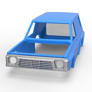 3D Diecast Shell of Uphill Sand Racing Dragster Version 2 Scale 1 to 25