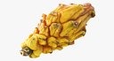 Yellow Dragonfruit 3D Model