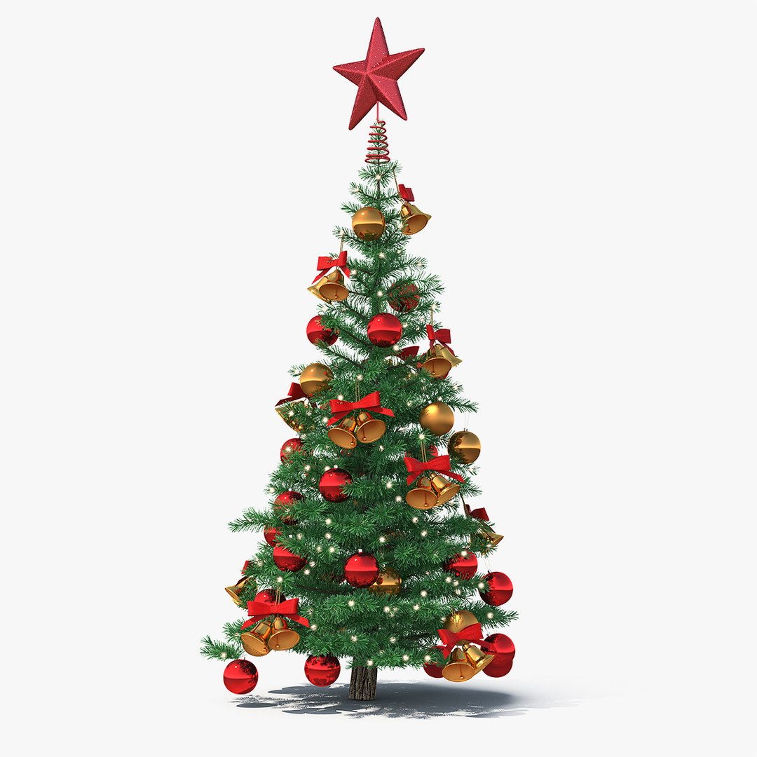 Small Holiday Christmas Tree 3D model preview