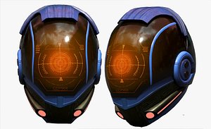 helmet sci fi 3D