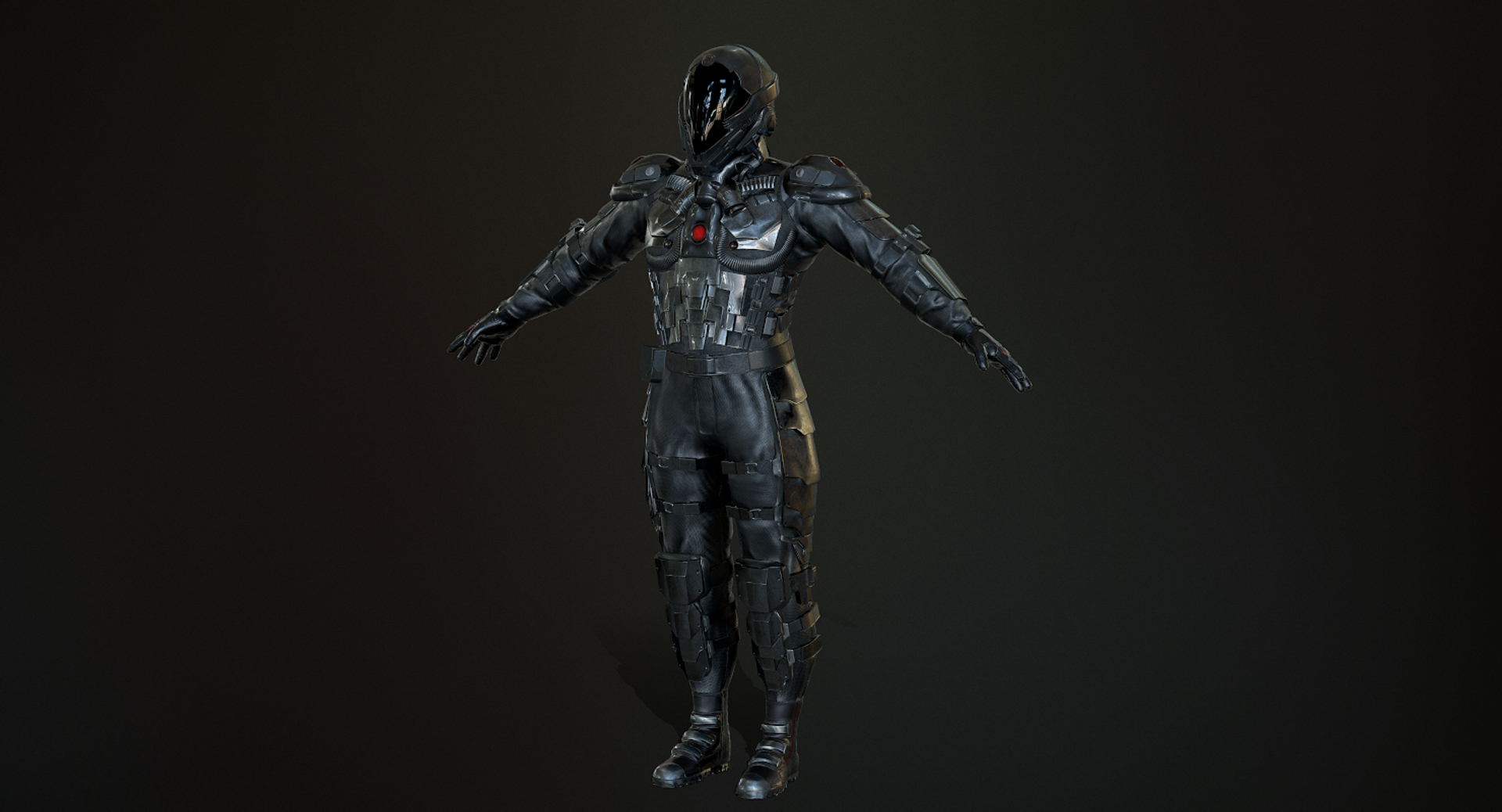 Sci-fi Soldier Combat Suit | 3D model