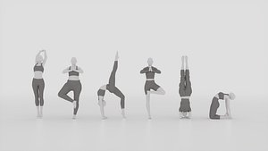 3D 3D Female Mannequin Yoga Collection Sportswear
