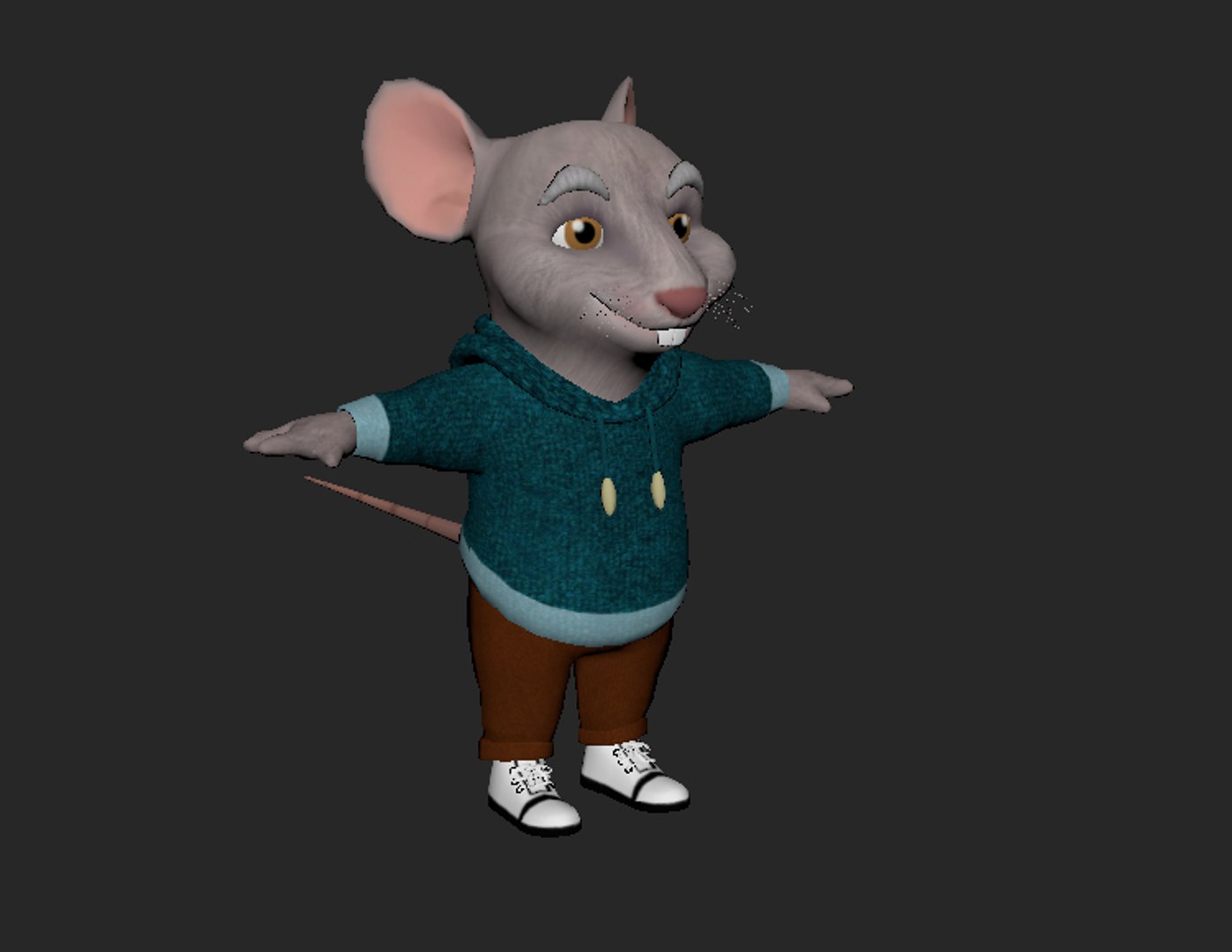 low poly animals — Rats from One-armed Cook