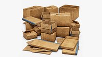 Cardboard Boxes Pack - Game Ready Shipping Boxes  Cardboard Props