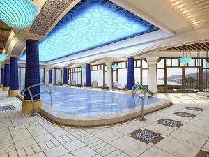 3D Swimming Pool Interior 02