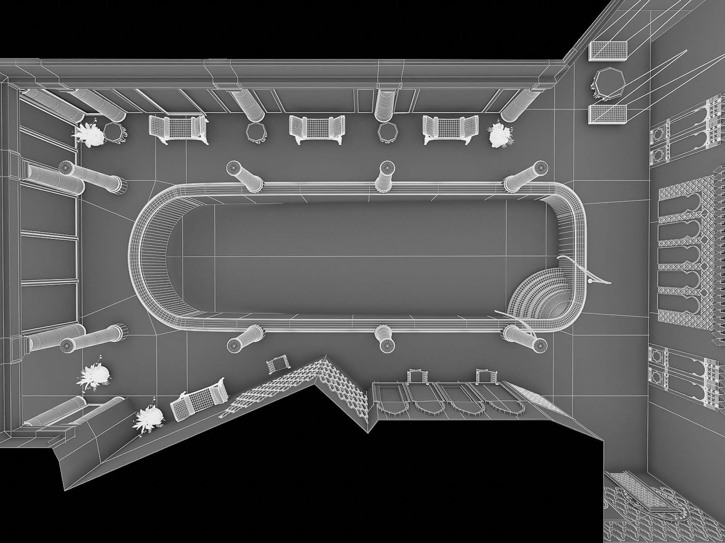 3D Swimming Pool Interior 02 - TurboSquid 1751292