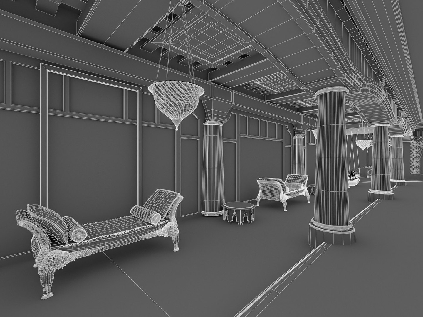 3D Swimming Pool Interior 02 - TurboSquid 1751292