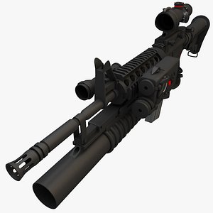 3d m4a1 acog grenade