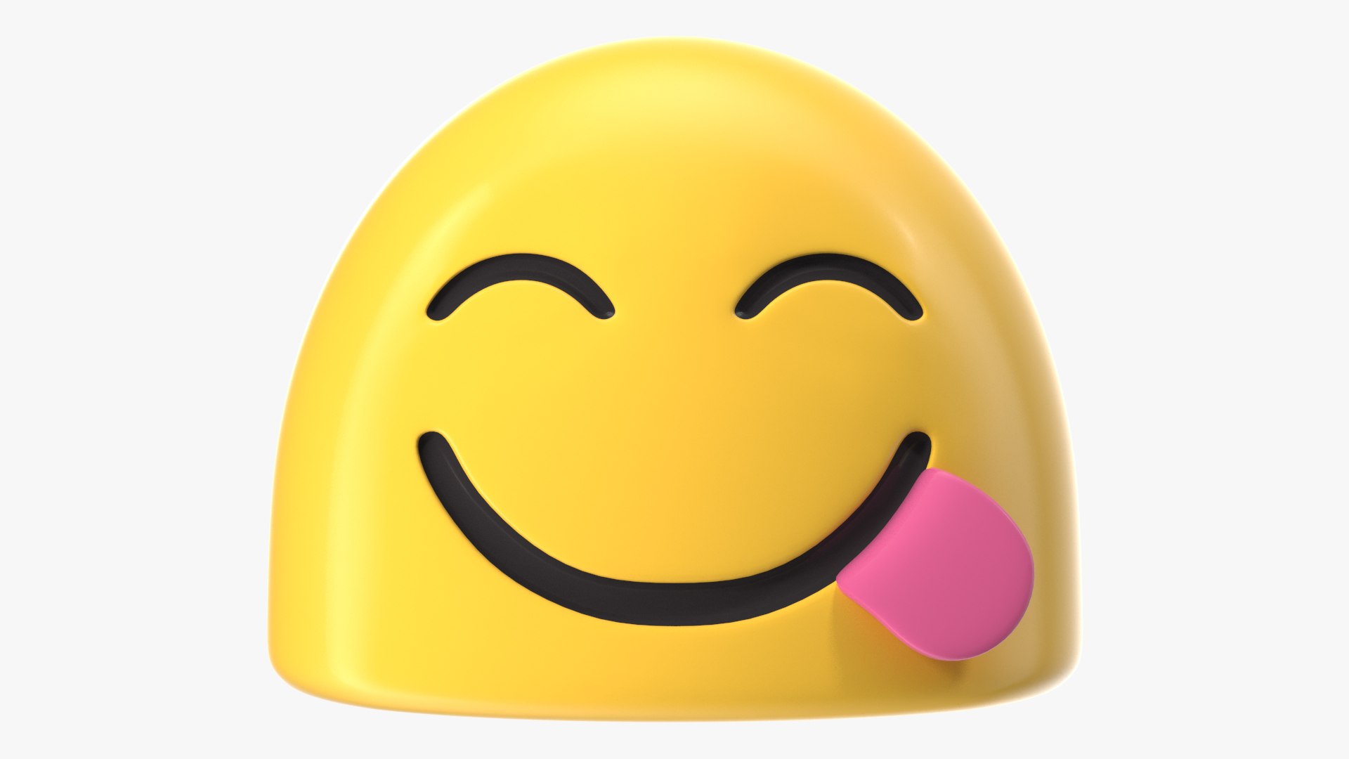 Face Savoring Food Android Emoji 3D model preview