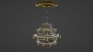 3D Big Candle Chandelier