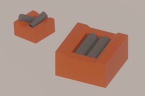 3D Double Roller Crushers model